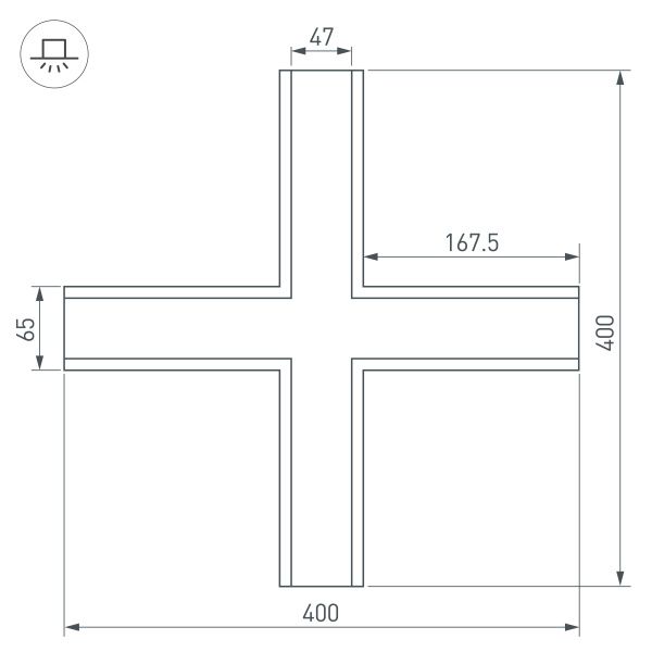 Оборудование Arlight 030127 Крестовина SL-LINIA65-F (Arlight, Металл) по выгодной цене. Купить в Москве со скидкой.