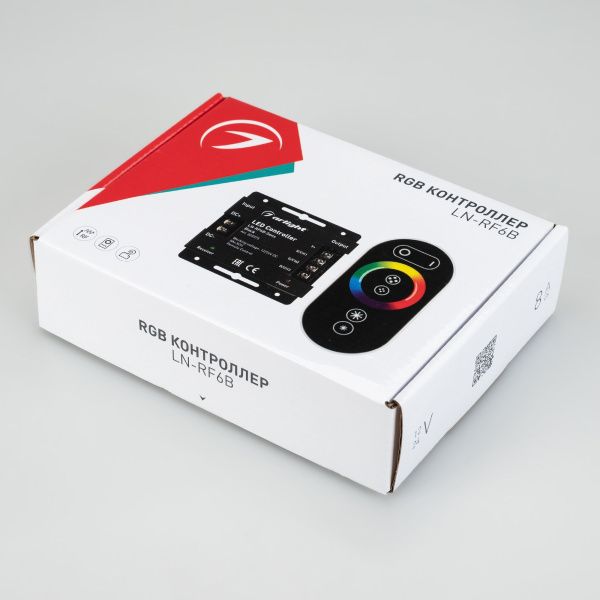 Оборудование Arlight 023375 Контроллер LN-RF6B-Sens Black (12-24V, 3x8A) (Arlight, IP20 Металл, 1 год) по выгодной цене. Купить в Москве со скидкой.