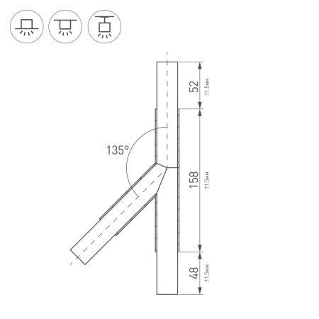 Оборудование Arlight 026242 Тройник PLS-LOCK-H25-T135R правый (с экраном MAT-L) (Arlight, Металл) по выгодной цене. Купить в Москве со скидкой.
