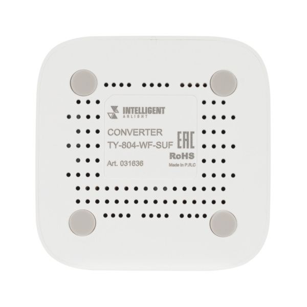 Оборудование Arlight 026175 INTELLIGENT ARLIGHT Конвертер TY-804-BT-SUF (5V, WI-FI, BLE) (IARL, IP20 Пластик, 3 года) по выгодной цене. Купить в Москве со скидкой.