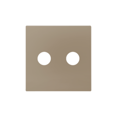 Zennio 830002304 ZS55, Крышка для разъема RCA 55x55 мм, Шампанское