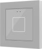 Zennio Flat 55/Выключатель KNX сенсорный с подсветкой (стандарт рамки 55x55мм), цвет: Серебряный ZVI-F55X1-S