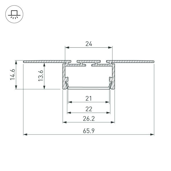 Оборудование Arlight 033688 Профиль PLS-LOCK-H15-T-HIDE-2000 (Arlight, Алюминий) по выгодной цене. Купить в Москве со скидкой.