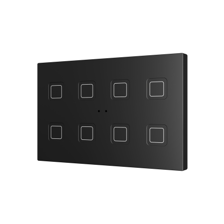 Zennio ZVITRXL8A Tecla RGB XL 8. PC-ABS Емкостная кнопка, 8 кнопок