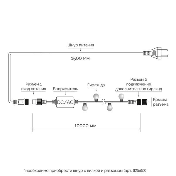 Оборудование Arlight 025619 Светодиодная гирлянда ARD-BALL-CLASSIC-D23-10000-BLACK-80LED RGB (230V, 3.5W) (Ardecoled, IP65) по выгодной цене. Купить в Москве со скидкой.