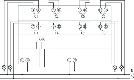 Оборудование Theben 4940215 Актуатор: 8 каналов реле С-Load с измерением тока FIX2 RM 8 I KNX по выгодной цене. Купить в Москве со скидкой.