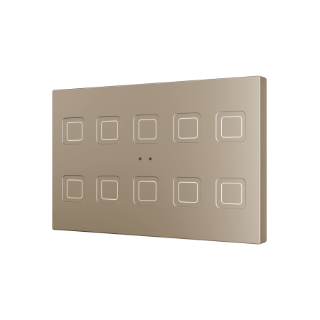 Zennio ZVITRXL10C Tecla RGB XL 10. PC-ABS Емкостная кнопка, 10 кнопок