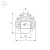 Оборудование Arlight 015527 Профиль с экраном ALU-ROUND-2000 ANOD+LEN30 (Arlight, Алюминий) по выгодной цене. Купить в Москве со скидкой.