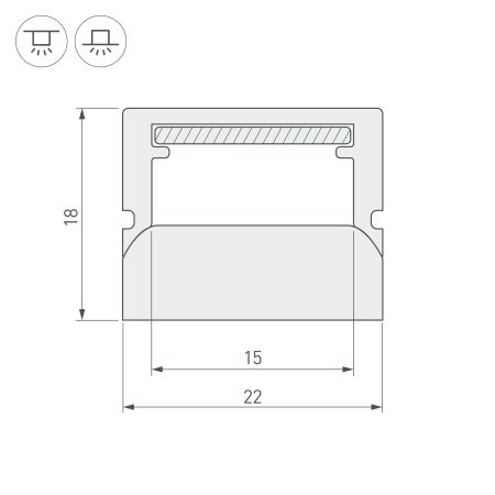 Оборудование Arlight 023290 Профиль WPH-FLOOR22-2000 (Arlight, Пластик) по выгодной цене. Купить в Москве со скидкой.
