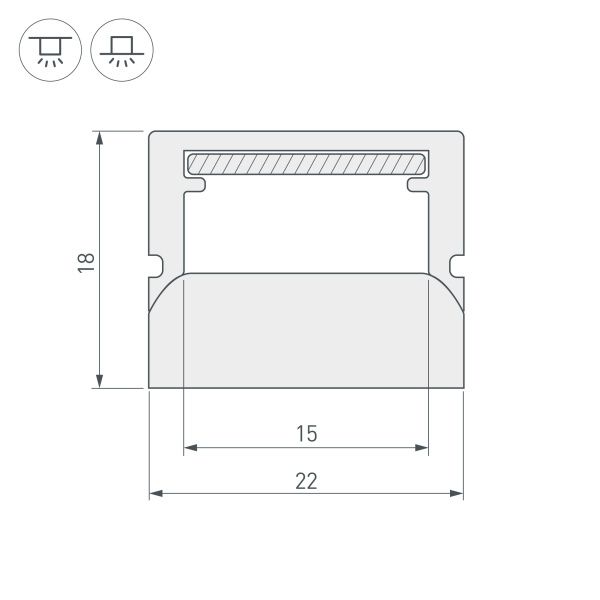 Оборудование Arlight 023290 Профиль WPH-FLOOR22-2000 (Arlight, Пластик) по выгодной цене. Купить в Москве со скидкой.