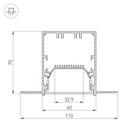 Оборудование Arlight 027161 Профиль SL-LINIA55-FANTOM-2000 ANOD (Arlight, Алюминий) по выгодной цене. Купить в Москве со скидкой.