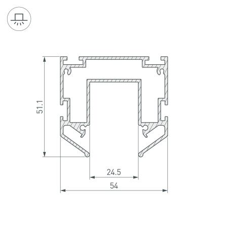 Оборудование Arlight 035719 Профиль-держатель MAG-STRETCH-25-2000 (Arlight, Алюминий) по выгодной цене. Купить в Москве со скидкой.