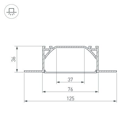 Оборудование Arlight 025025 Профиль ARH-LINIA72-FANTOM-2000 ANOD (Arlight, Алюминий) по выгодной цене. Купить в Москве со скидкой.