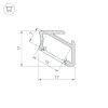 Оборудование Arlight 026693 Профиль ALM-V60-2000 ANOD (Arlight, Алюминий) по выгодной цене. Купить в Москве со скидкой.