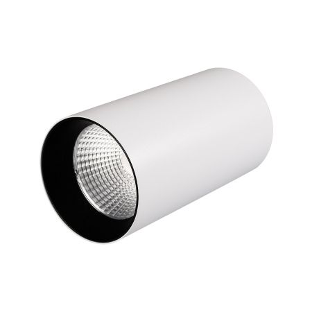 Arlight 022940 Светильник накладной SP-POLO-R85-1-15W Warm White 40deg (White, Black Ring) (Arlight, IP20 Металл, 3 года)