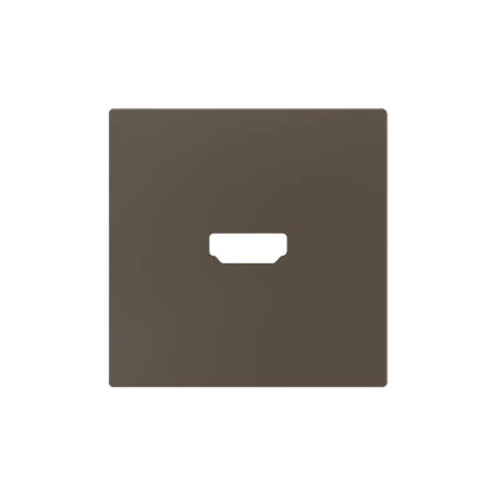 Zennio 830002503 ZS55, Крышка для HDMI-разъема 55x55 мм, Мокко
