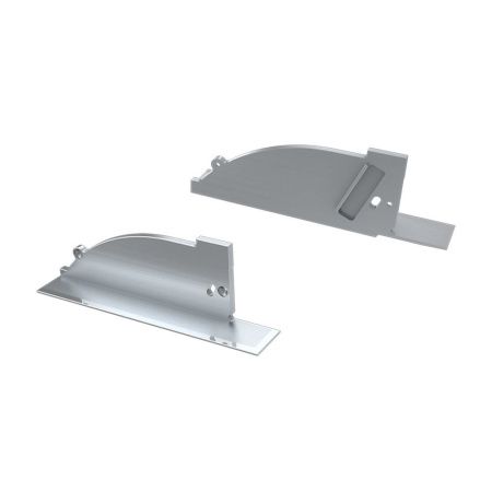 Arlight 026791 Заглушка для ALM-ARC-SIDE серая левая с отверстием (Arlight, Металл)