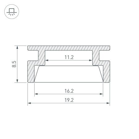 Оборудование Arlight 019190 Профиль HR-2000 ANOD (Arlight, Алюминий) по выгодной цене. Купить в Москве со скидкой.