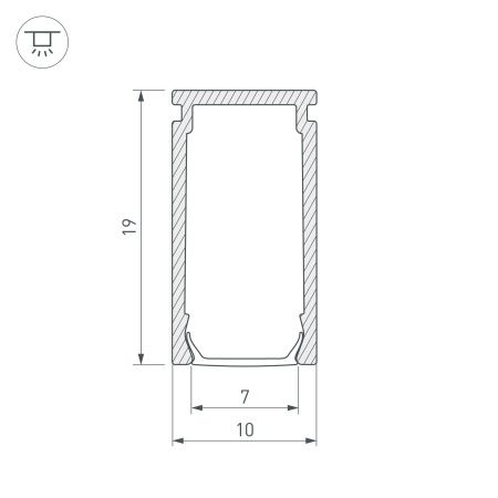 Оборудование Arlight 023857 Профиль PIK-1019-2000 ANOD (Arlight, Алюминий) по выгодной цене. Купить в Москве со скидкой.