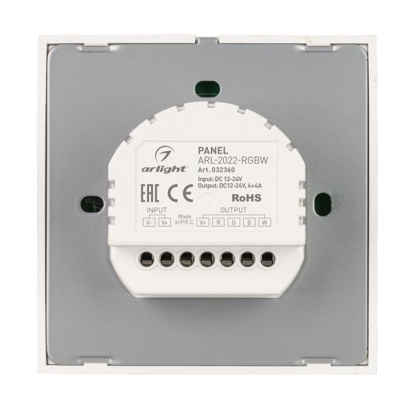Оборудование Arlight 032360 Панель ARL-2022-RGBW (12-24V, 4x4A, Sens) (Arlight, IP20 Пластик, 3 года) по выгодной цене. Купить в Москве со скидкой.