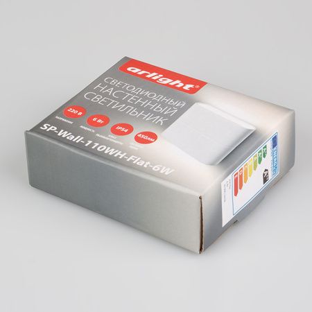 Оборудование Arlight 021086 Светильник SP-Wall-110WH-Flat-6W Day White (Arlight, IP54 Металл, 3 года) по выгодной цене. Купить в Москве со скидкой.