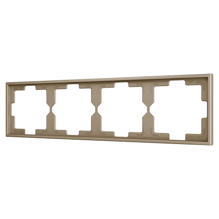 Zennio ZS70FM4C ZS70, Рамка на 4 розетки, Шампанское