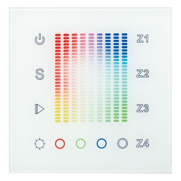 Оборудование Arlight 018202 Панель Sens SR-2831AC-RF-IN White (220V,RGB,4зоны) (Arlight, IP20 Пластик, 3 года) по выгодной цене. Купить в Москве со скидкой.