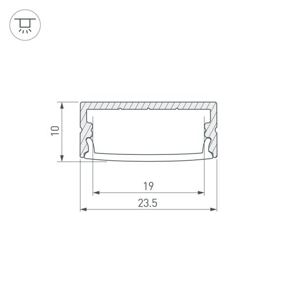 Оборудование Arlight 016142 Профиль ARH-WIDE-H10-2000 ANOD (Arlight, Алюминий) по выгодной цене. Купить в Москве со скидкой.