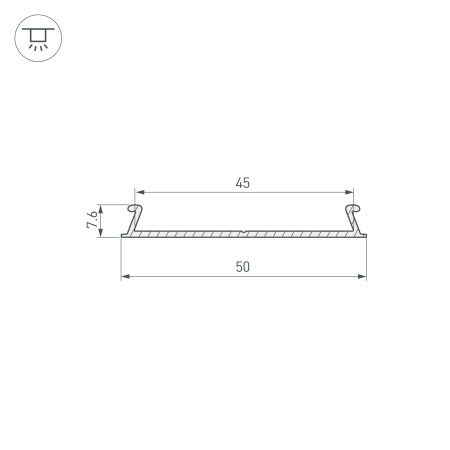 Оборудование Arlight 016990 Профиль-верх TOP-LINIA53-С-2000 ANOD (Arlight, Алюминий) по выгодной цене. Купить в Москве со скидкой.