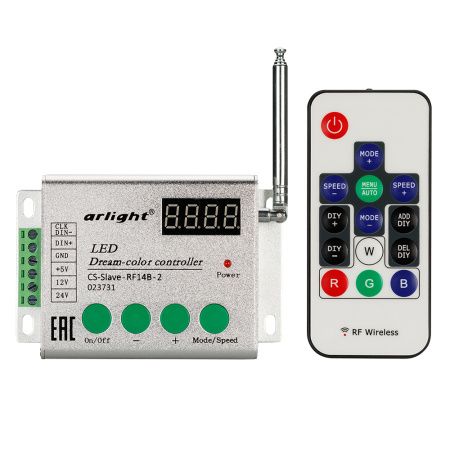 Оборудование Arlight 023731 Контроллер CS-Slave-RF14B-2 (5-24V, ПДУ 14кн) (Arlight, IP20 Металл, 1 год) по выгодной цене. Купить в Москве со скидкой.