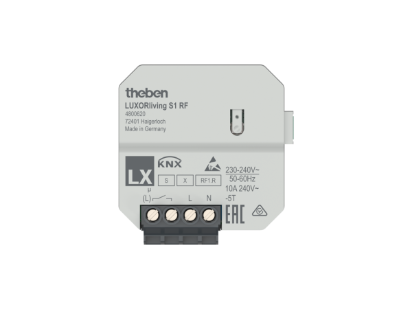 Оборудование Theben 4800620 Беспроводные бинарные выходы, 1 канал, для системы LUXORliving LUXORliving S1 RF по выгодной цене. Купить в Москве со скидкой.