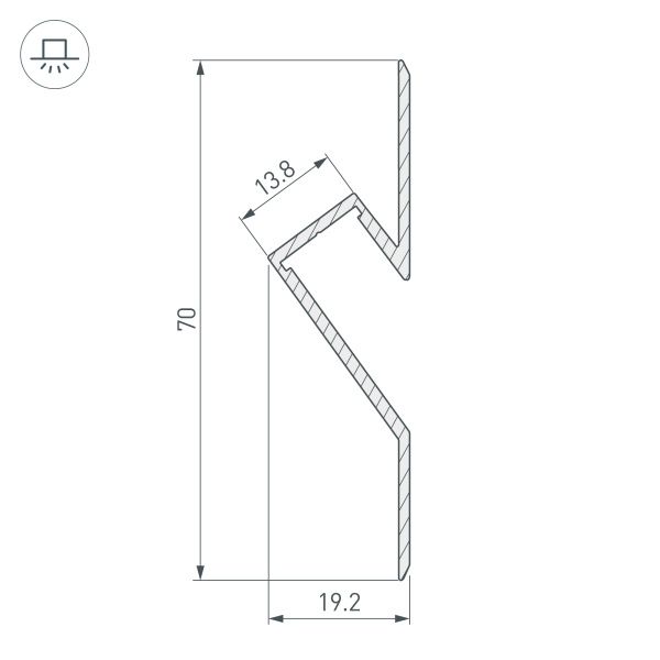 Оборудование Arlight 023902 Профиль ARH-DECORE-S12-CAVE-F-2000 ANOD (Arlight, Алюминий) по выгодной цене. Купить в Москве со скидкой.