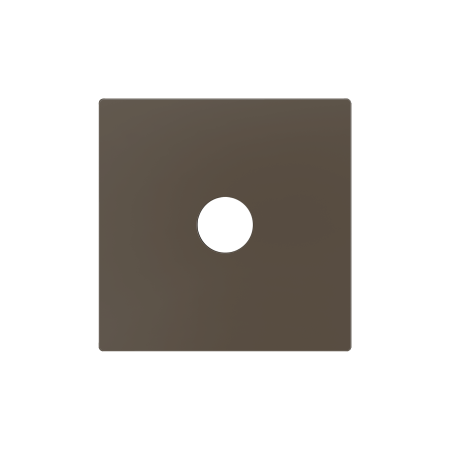 Zennio 830002703 ZS55, Крышка для разъема 3,5 мм 55x55 мм, Мокко