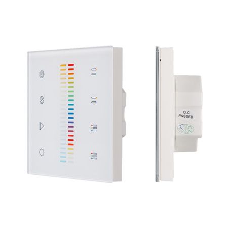 Arlight 021035 Панель Sens SR-2830C-AC-RF-IN White (220V,RGB+CCT,4зоны) (Arlight, IP20 Пластик, 3 года)