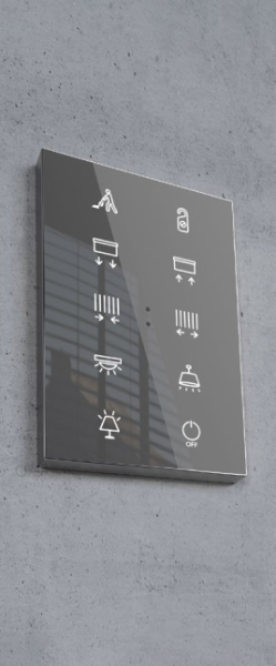 Оборудование Zennio Flat XL X6. Стеклянный сенсорный выключатель - 6 кнопки, цвет: белый, оттенок: глянцевый ZVIFXLX6GW по выгодной цене. Купить в Москве со скидкой.