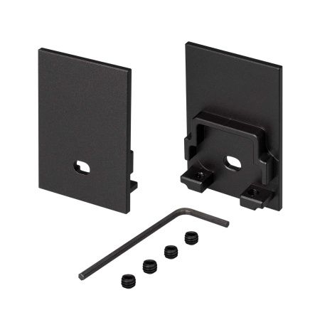 Arlight 031793 Заглушка SL-COMFORT-3551 BLACK c отверстием (Arlight, Металл)