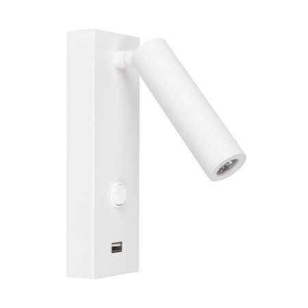 Arlight 031394 Светильник SP-BED-CHARGE-S60x125-3W Warm3000 (WH, 20 deg, 230V) (Arlight, IP20 Металл, 3 года)