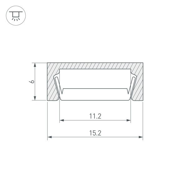 Оборудование Arlight 019487 Профиль MIC-2000 ANOD Black (Arlight, Алюминий) по выгодной цене. Купить в Москве со скидкой.