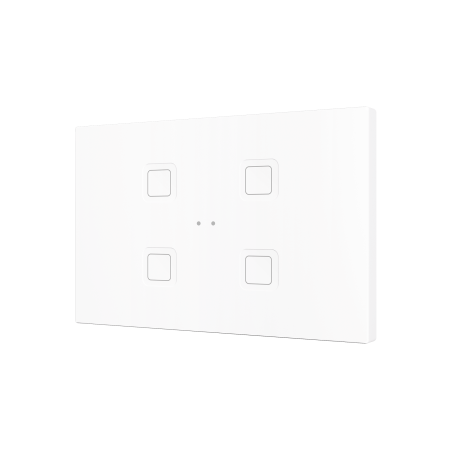 Zennio ZVITRXL4W Tecla RGB XL 4. PC-ABS Емкостная кнопка, 4 кнопки