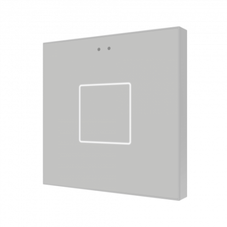 Zennio Выключатель KNX сенсорный с подсветкой, цвет: Серебряный ZVI-F1-S