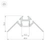 Оборудование Arlight 023868 Профиль ARH-DECORE-S12-INT-2000 ANOD внутренний (Arlight, Алюминий) по выгодной цене. Купить в Москве со скидкой.