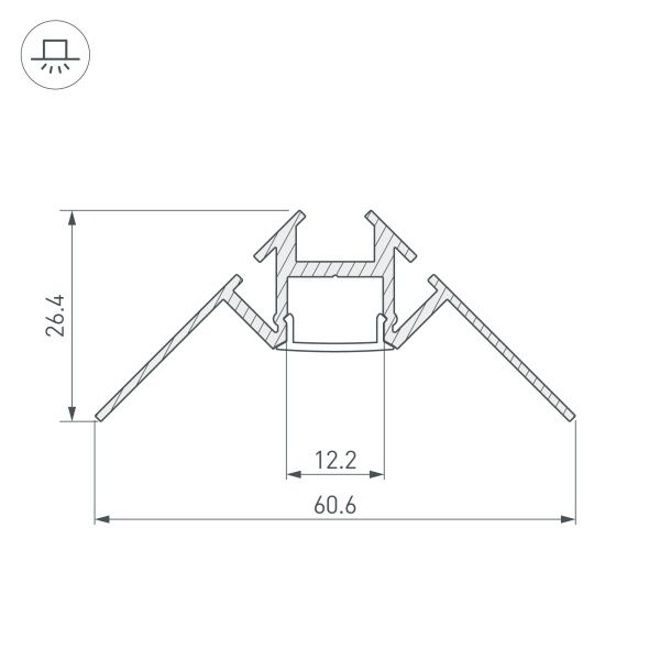 Оборудование Arlight 023868 Профиль ARH-DECORE-S12-INT-2000 ANOD внутренний (Arlight, Алюминий) по выгодной цене. Купить в Москве со скидкой.
