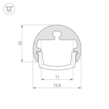 Оборудование Arlight 019653 Профиль TOP-PEN-I-2000 ANOD (K10) (ARL, Алюминий) по выгодной цене. Купить в Москве со скидкой.
