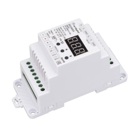 Arlight 027126 Декодер SMART-K23-DMX512-DIN (12-24V, 3x6A) (Arlight, IP20 Пластик, 5 лет)