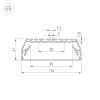 Оборудование Arlight 021941 Профиль с экраном ALU-POWER-116-2000 ANOD+FROST (Arlight, Алюминий) по выгодной цене. Купить в Москве со скидкой.