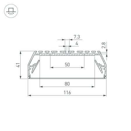Оборудование Arlight 021941 Профиль с экраном ALU-POWER-116-2000 ANOD+FROST (Arlight, Алюминий) по выгодной цене. Купить в Москве со скидкой.