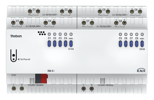 Оборудование Theben 4940215 Актуатор: 8 каналов реле С-Load с измерением тока FIX2 RM 8 I KNX по выгодной цене. Купить в Москве со скидкой.