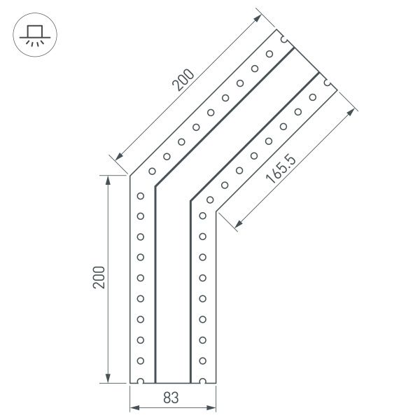 Оборудование Arlight 030093 Угол SL-LINIA32-FANTOM-135 (Arlight, Металл) по выгодной цене. Купить в Москве со скидкой.