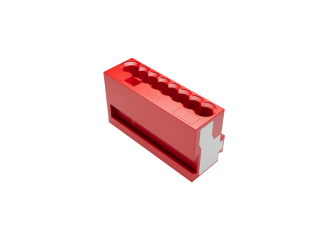 Zennio 9900016 8-контактный микроразъем для распределительных коробок, Красный