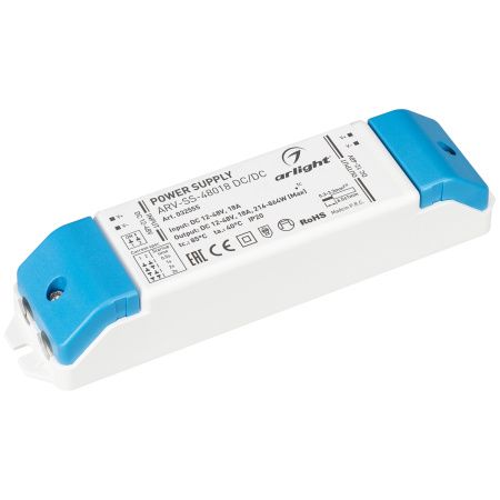 Arlight 032555 Блок питания ARV-SS-48018 DC/DC (12-48V, 18A, PWM smooth start) (Arlight, IP20 Пластик, 5 лет)